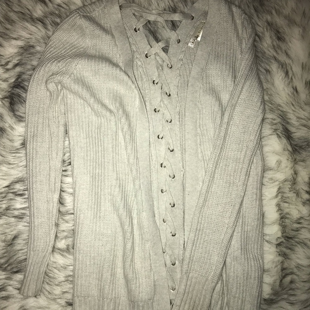 Grey cardigan. Hardly worn